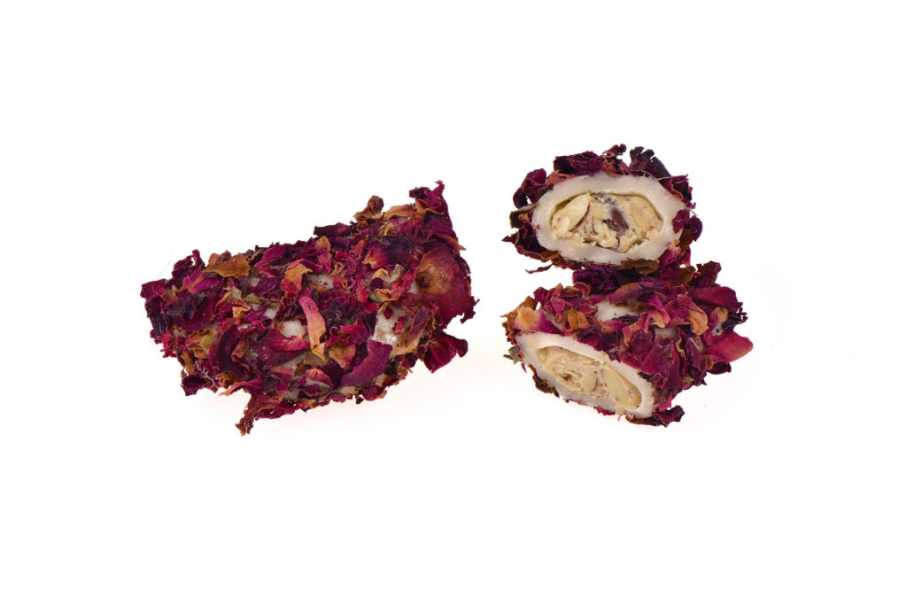 Gül YaprağıI Kaplı Kremalı Ay Bohça