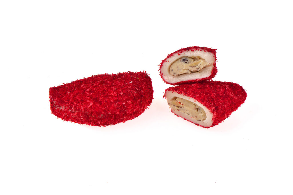 Kırmızı HC Kaplı Kremalı Ay Bohça