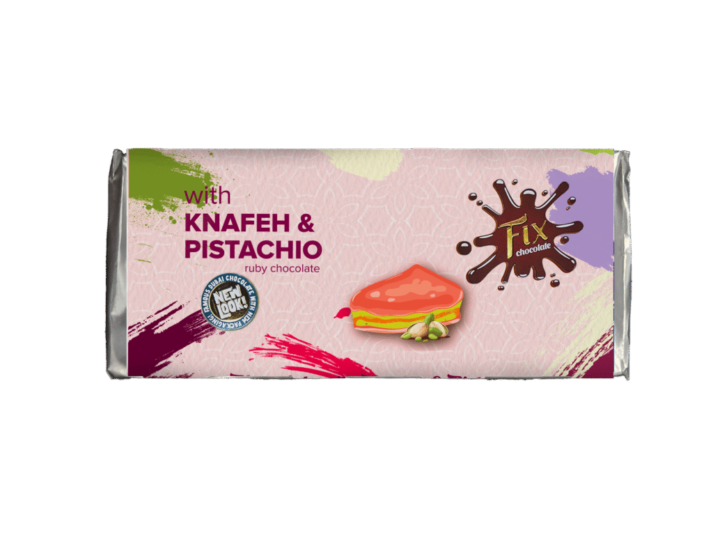 Fix Ruby Çikolatalı Antep Fıstık Kremalı Dubai çikolatası 100 gr