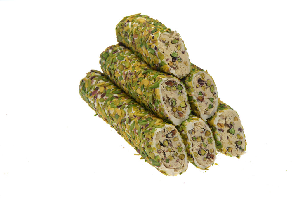 File Fıstık Kaplı Fıstıklı Kremalı Sarma Lokum