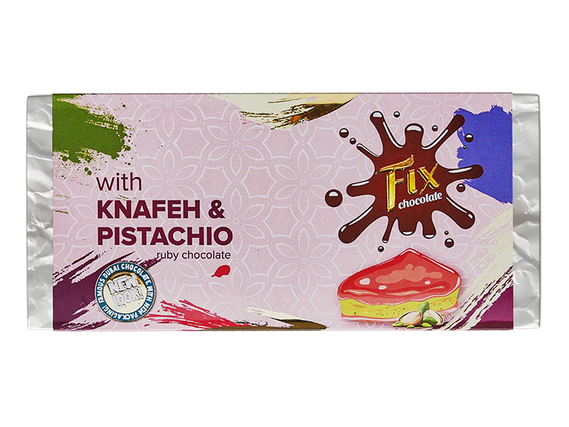 Fix Ruby Çikolatalı Antep Fıstık Kremalı Dubai çikolatası 200 gr