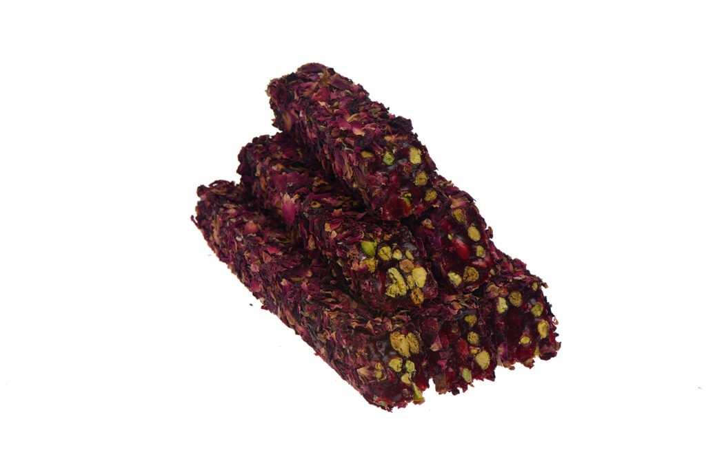 Gül Yaprağı Kaplı Narlı Fıstıklı Kral Lokum