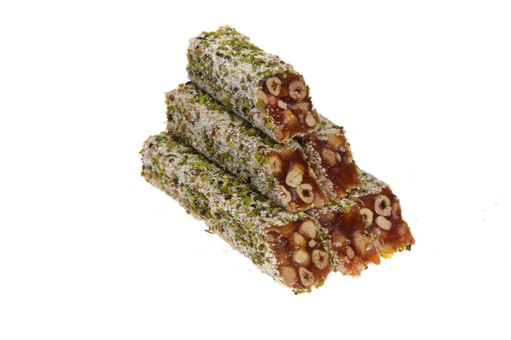 HC Pirinç Fıstık Kaplı Portakallı Fındıklı Kral Lokum