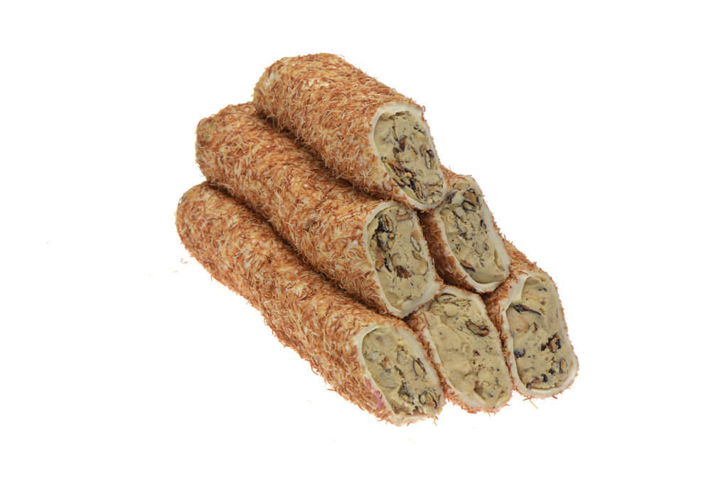 Kadayıf Kaplı Badem Kremalı Sarma Lokum