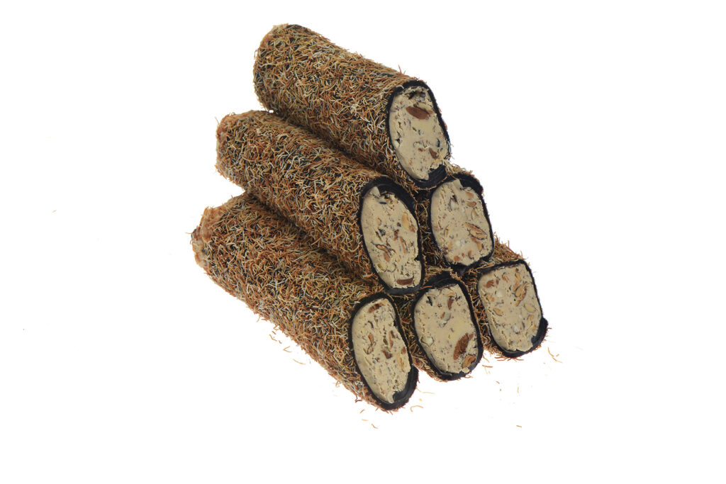 Kadayıf Kaplı Kakaolu Badem Kremalı Sarma Lokum