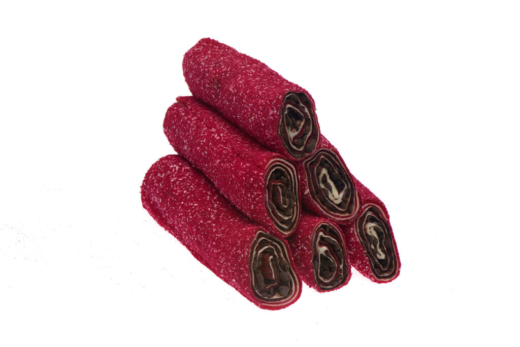 Kırmızı HC Kaplı Çikolatalı Rulo Sarma Lokum