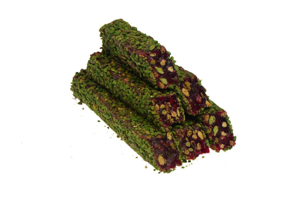 Pirinç Fıstık Kaplı Narlı Fıstıklı Kral Lokum