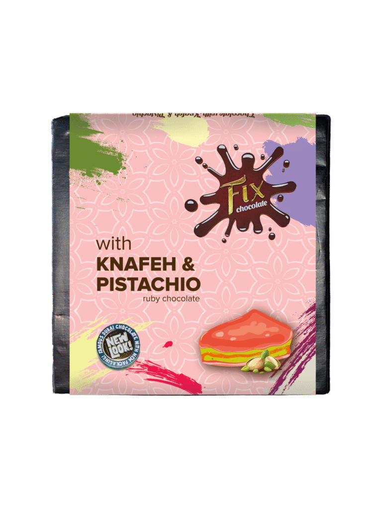 Fix Ruby Çikolatalı Antep Fıstık Kremalı Dubai çikolatası 80 gr